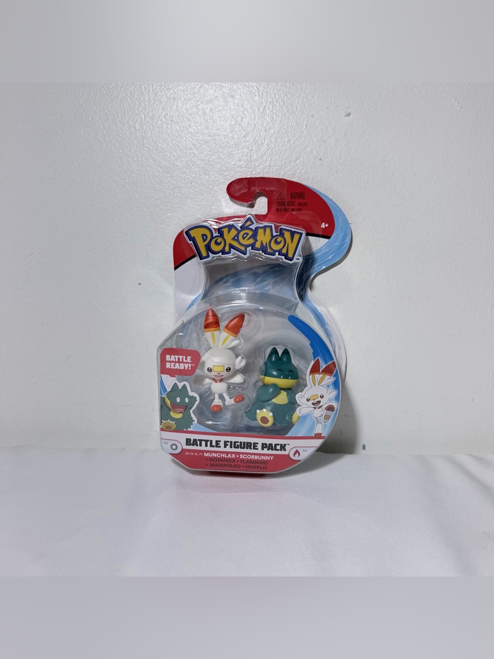 Pokémon Battle Figure 2-Pack Scorbunny + Munchlax 2”